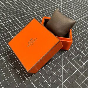 Hermès Orange Box - Authentic Jewelry/Watch Box - 3/5" x 3/5" x 3"